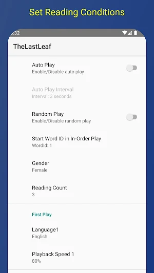 The Last Leaf - Listening App Screenshot 2