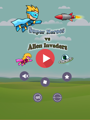 Super Heroes vs Alien Invaders Screenshot 0