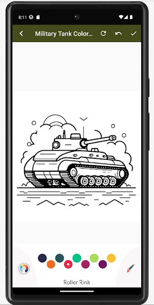 Military Tank Coloring Book Screenshot 1
