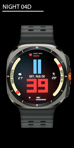 Night 04D - watch face Screenshot 0