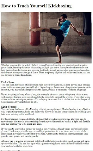 How to Do KickBoxing Training Screenshot 1