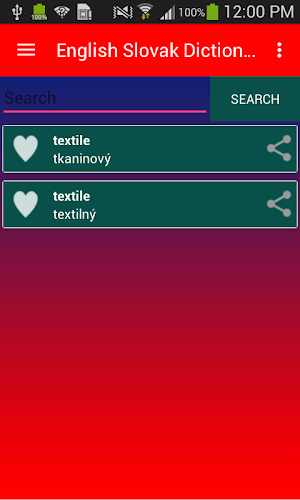 Free English Slovak Dictionary Screenshot 2