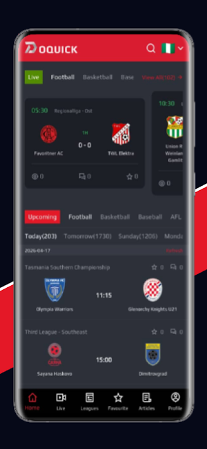 DoQuickLivescore: Live scores Screenshot 2