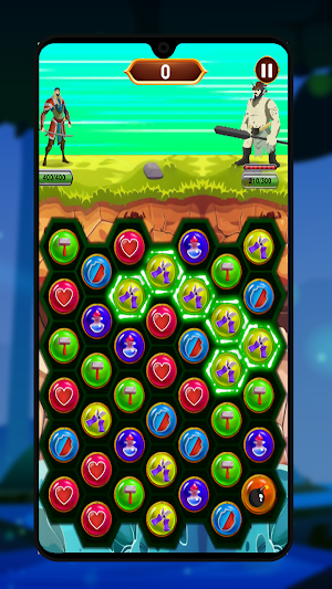 Ancient Hero Matching Game Screenshot 0