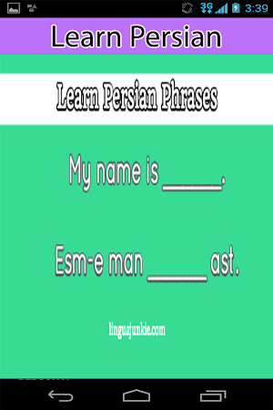 Learn Persian Spoken in English Screenshot 3