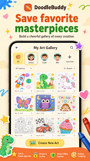 DoodleBuddy: Kids Drawing App Screenshot 3