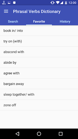 Khmer Phrasal Verbs Dictionary Screenshot 2