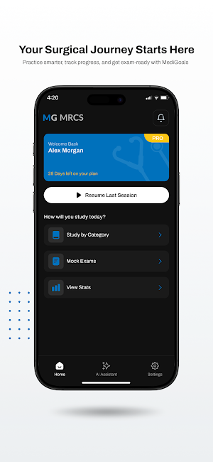 MediGoals MRCS Screenshot 1