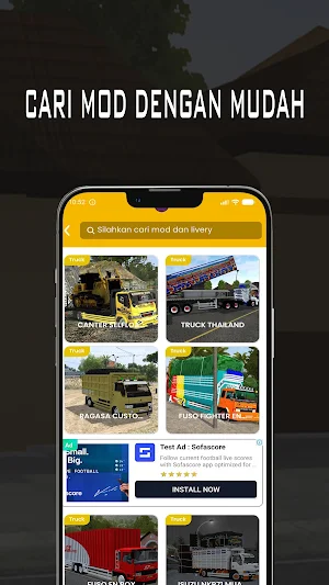 Mod Truk Canter Trondol Bussid Screenshot 2
