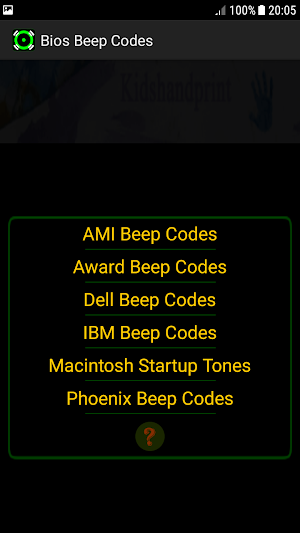 Computer  Bios Beep Codes Screenshot 0