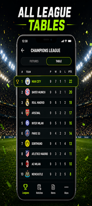 Football Match Live:Scores Screenshot 3