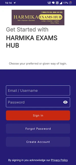 HARMIKA EXAMS HUB Screenshot 1