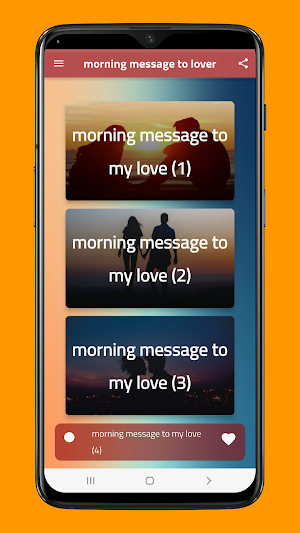 Morning message to my love Screenshot 0