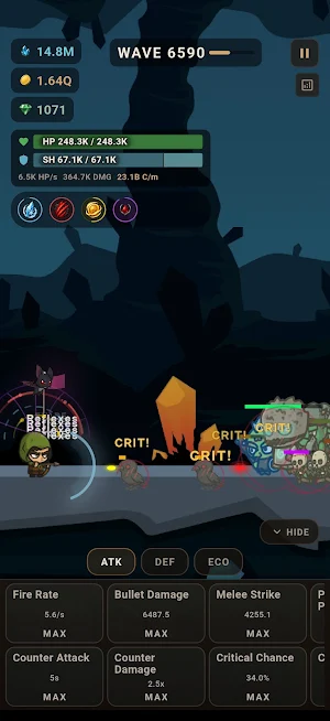 Idle Runner - AFK Defense RPG Screenshot 0