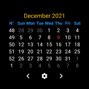 Simple Wear Calendar Screenshot 1