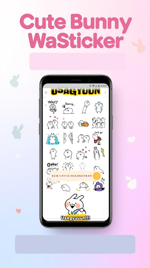 Cute Bunny WASticker Screenshot 0