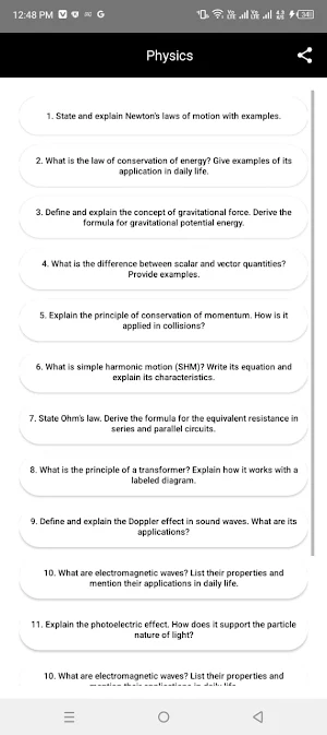 Basic Science Notes Book Screenshot 1