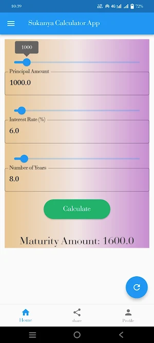 Sukanya Calculator Screenshot 2