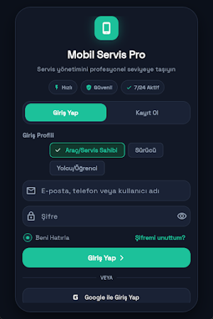 Servis Yönetimi Screenshot 1
