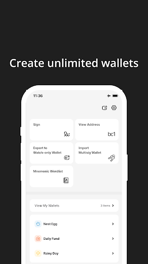 Coconut Vault: Bitcoin Signer Screenshot 2