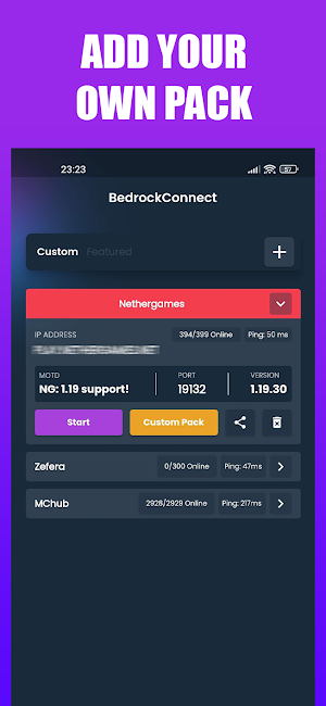 BedrockConnect Screenshot 2