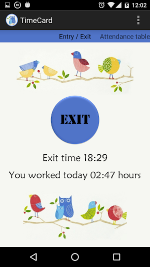 TimeCard 256 Screenshot 1