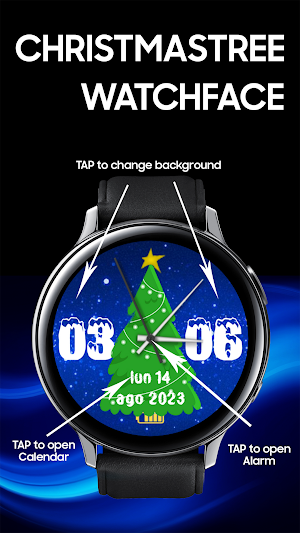 Christmas Watchface AKM WearOS Screenshot 0