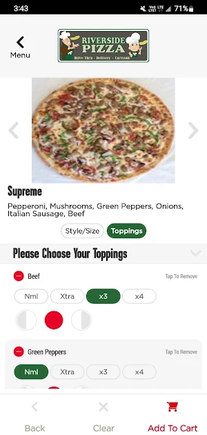 Riverside Pizza Screenshot 3