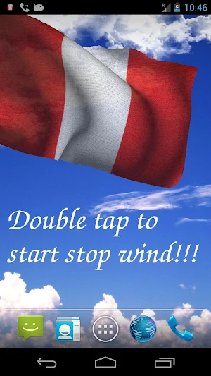 Peru Flag Live Wallpaper Screenshot 0
