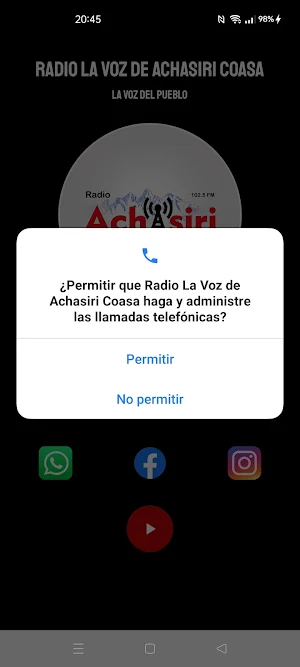 Radio La Voz de Achasiri Coasa Screenshot 1