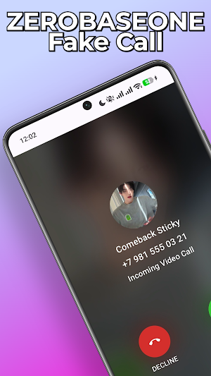ZEROBASEONE Fake Call & Chat Screenshot 0