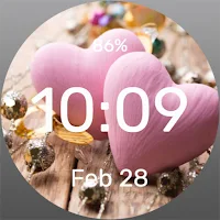 Wooden Hearts - Watch Face
