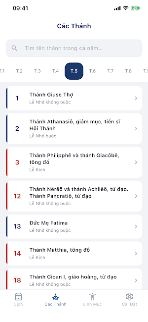 Lịch Công Giáo GPPC Screenshot 2