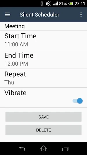 Silent Scheduler - Auto Notify Screenshot 0