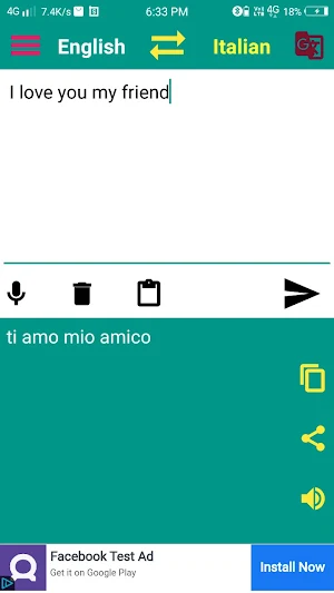 English - Italian Translator Screenshot 3