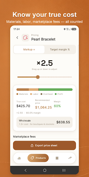 CraftCost: Handmade Pricing Screenshot 3