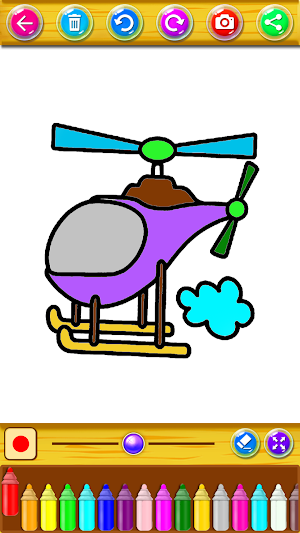 vehicles coloring book & drawing book Screenshot 0