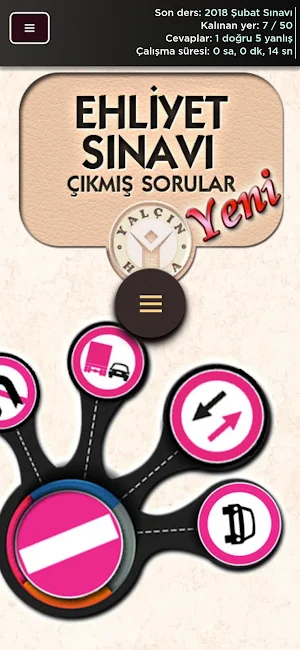 Ehliyet Sınavı Çıkmış Sorular Screenshot 0