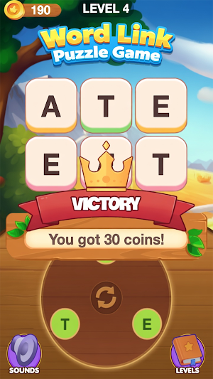 LinkWord Puzzle Brain Game Screenshot 0