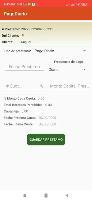 Pago Diario (Préstamos) Screenshot 1