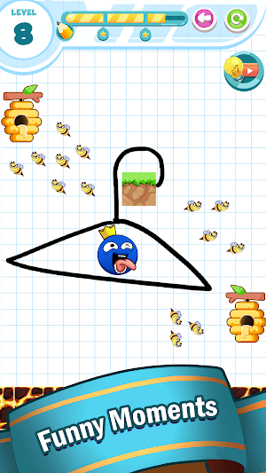 Save Rainbow: Blue monster Screenshot 1