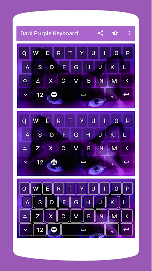 Dark Purple Keyboard Theme Screenshot 2