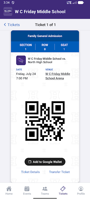W C Friday Middle Athletics Screenshot 2