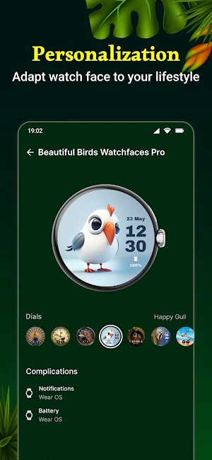 Beautiful Birds Watchfaces PRO Screenshot 1