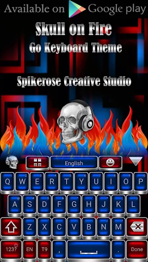 Skull on Fire theme Screenshot 3
