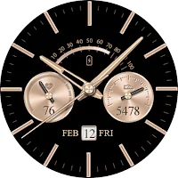 Golden Galaxy Watch Face