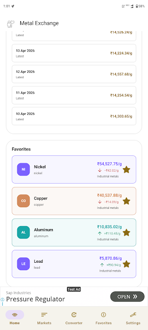 Metal Market: Prices Converter Screenshot 1
