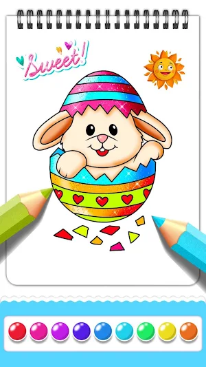 Easter Eggs Coloring Book Screenshot 1