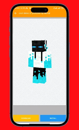 Youtuber Skin for Minecraft PE Screenshot 1