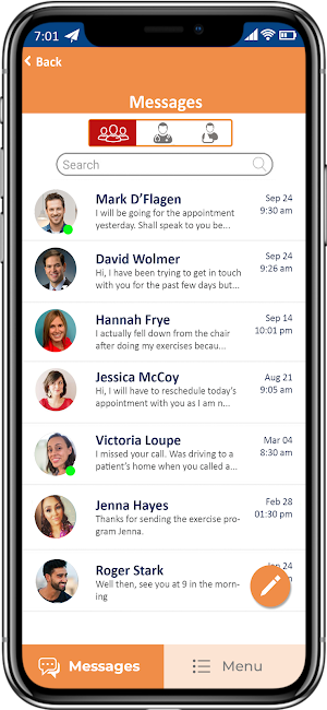 JRS Medical Messaging Screenshot 1